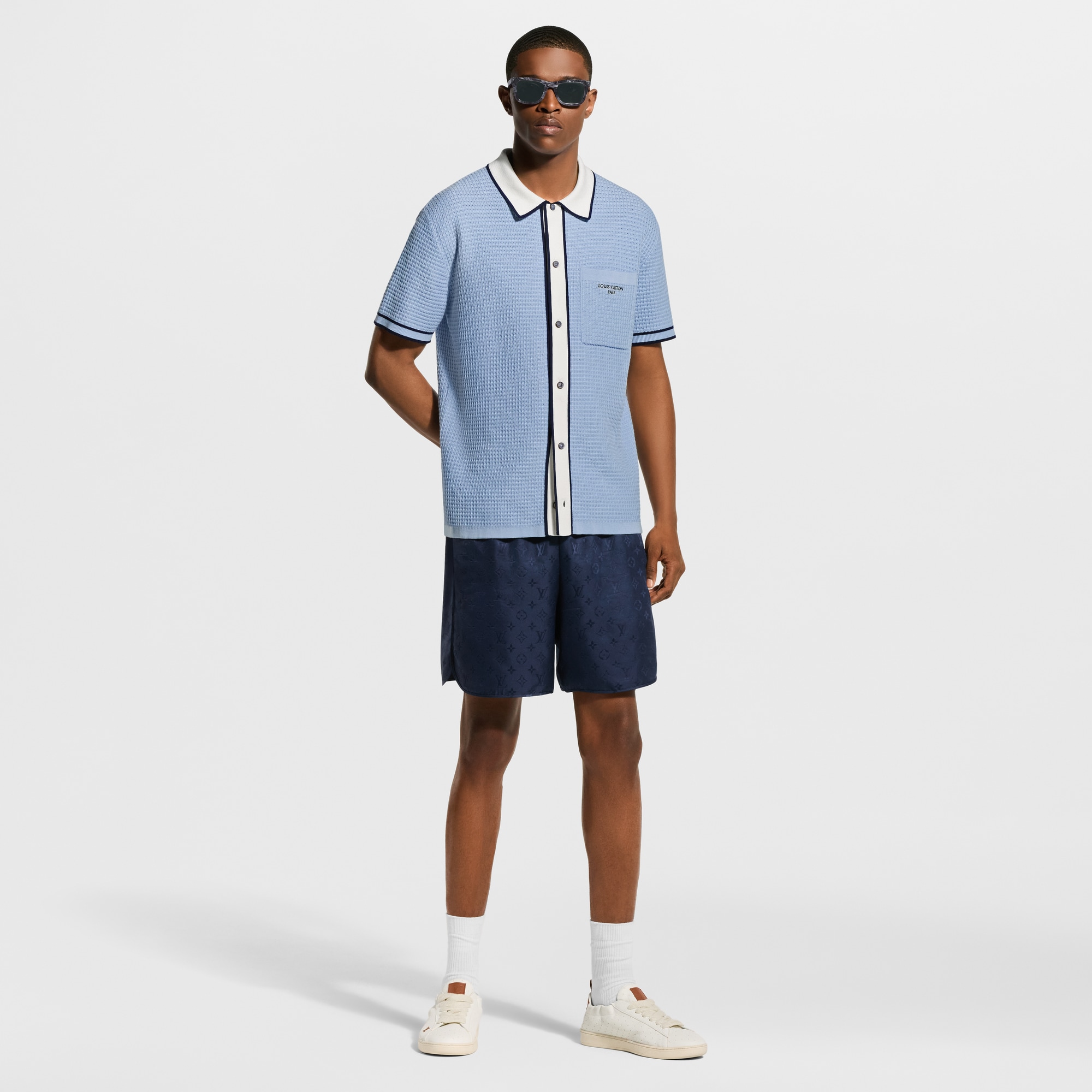 あひゃひゃLOUIS VUITTON 21SSショートパンツ Monogram Jacquard Silk Sporty Shorts - Men - Ready-to-Wear | LOUIS